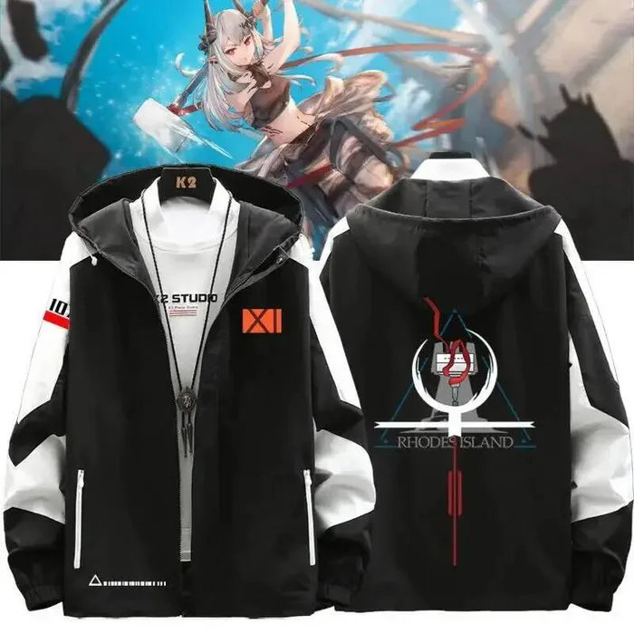 

Arknights Ch'en куртка с длинными рукавами, пальто унисекс, толстовка на молнии, модная крутая толстовка с капюшоном, топ, карнавальный костюм, аниме Ga