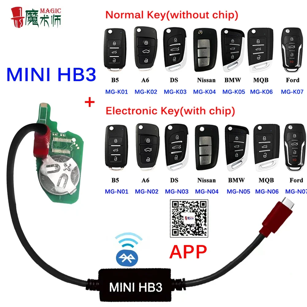 JYGC JMD pilot zdalnego normalne lub klucz elektroniczny pracy z magia kabel MINI HB3 klucz program generujący wsparcie Android IOS