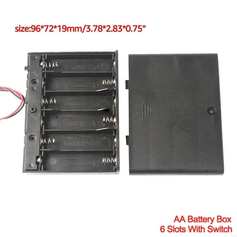 E1PFケース1/2/3/4/6/8スロットスイッチ用ケース用ケース用バッテリーボックス用防水バッテリーホルダー家庭用バッテリーホルダー