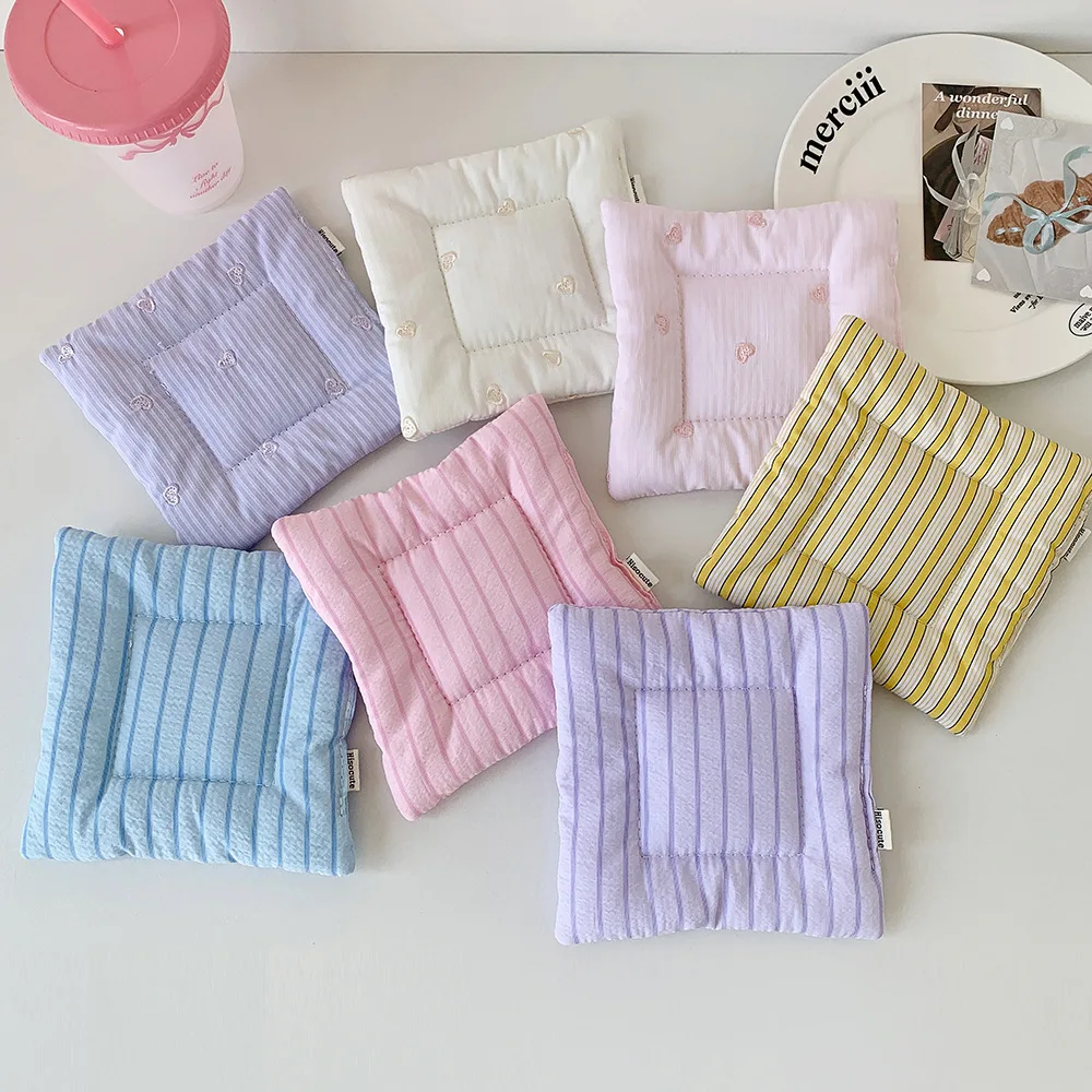 Cotton-filled Cream-colored Tablecloth Fabric Embroidery Ceramic Cup Heat Pad Desktop Decoration Cup Coasters Thee Mat Tea Mat