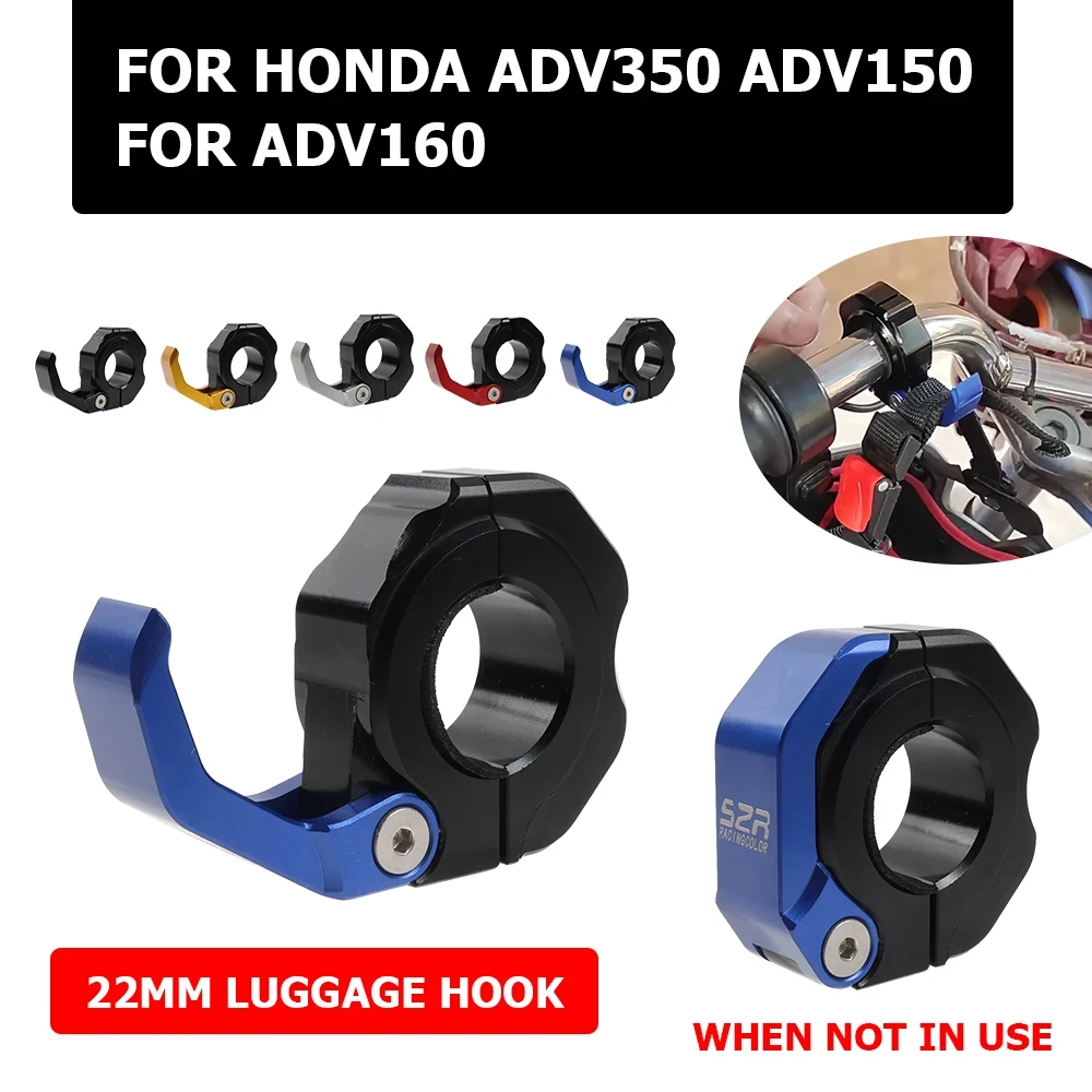 

Motorcycle Helmet Bags Gadget Glove Hooks Luggage Bag Hook Holder Hanger For HONDA ADV 350 150 160 ADV350 ADV150 ADV160 2024