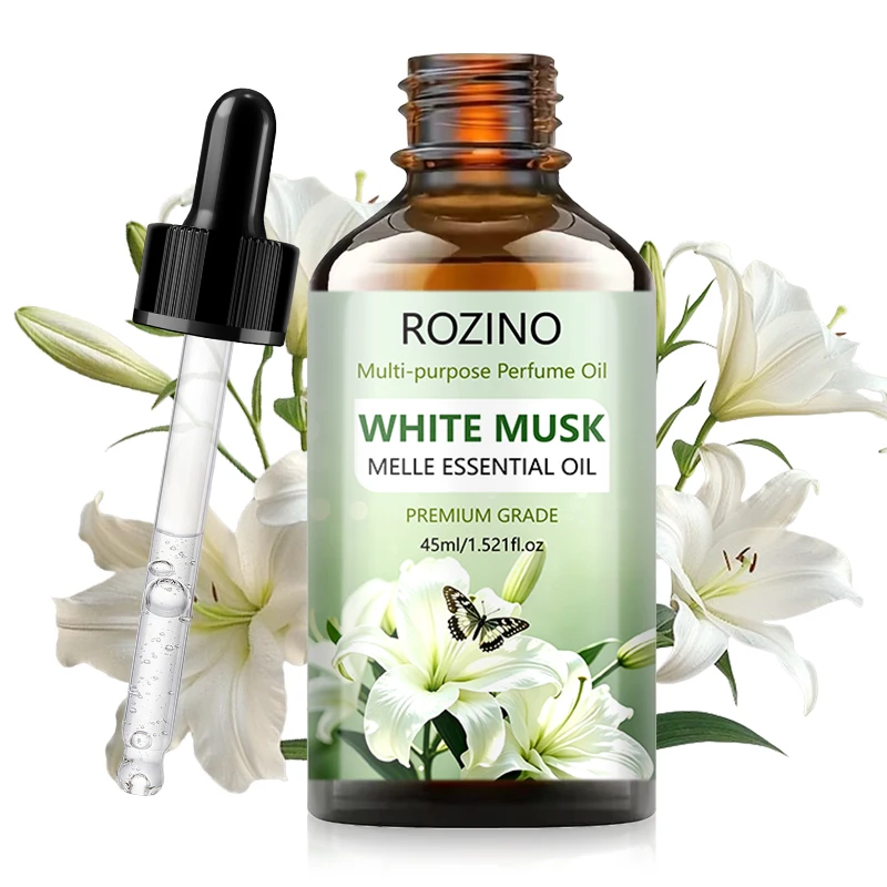 Premium White Musk Essential Oil, Multifunctional Perfume Oil, Advanced Moisturizing Oil, Suitable for Face, Nails, Hair, Eyelashes, Gua Sha, Body, and Massage. All Skin Types. Unisex. High-Quality Moisturizing Fragrance Essential Oil.