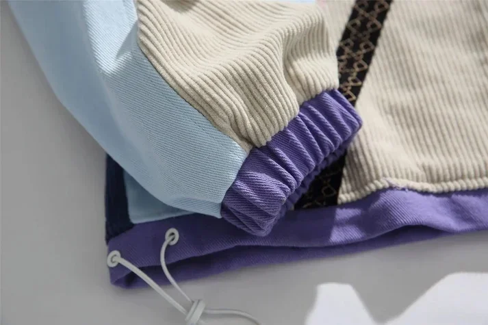 Y2K americký hip hop módní baseball uniforma muži retro písmeno šití pouliční volná bunda nadměrná módní bunda ženy - náhled 4