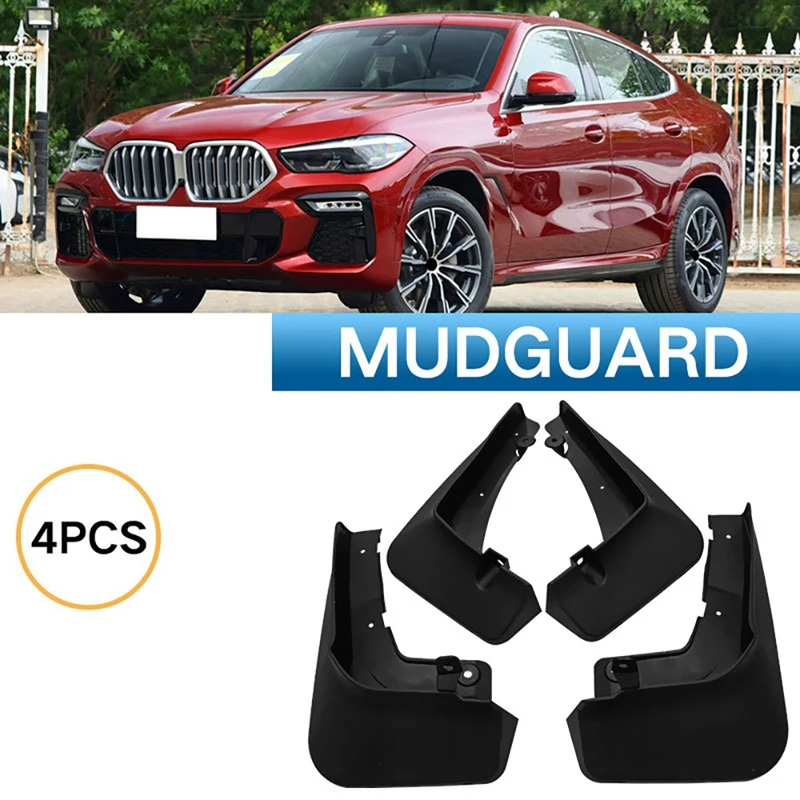 

NEW-For BMW X6 G06 2020 2021 Front&Rear Mud Flap Guard Fenders Mudguard Splash Mudflaps Fender Mudguards