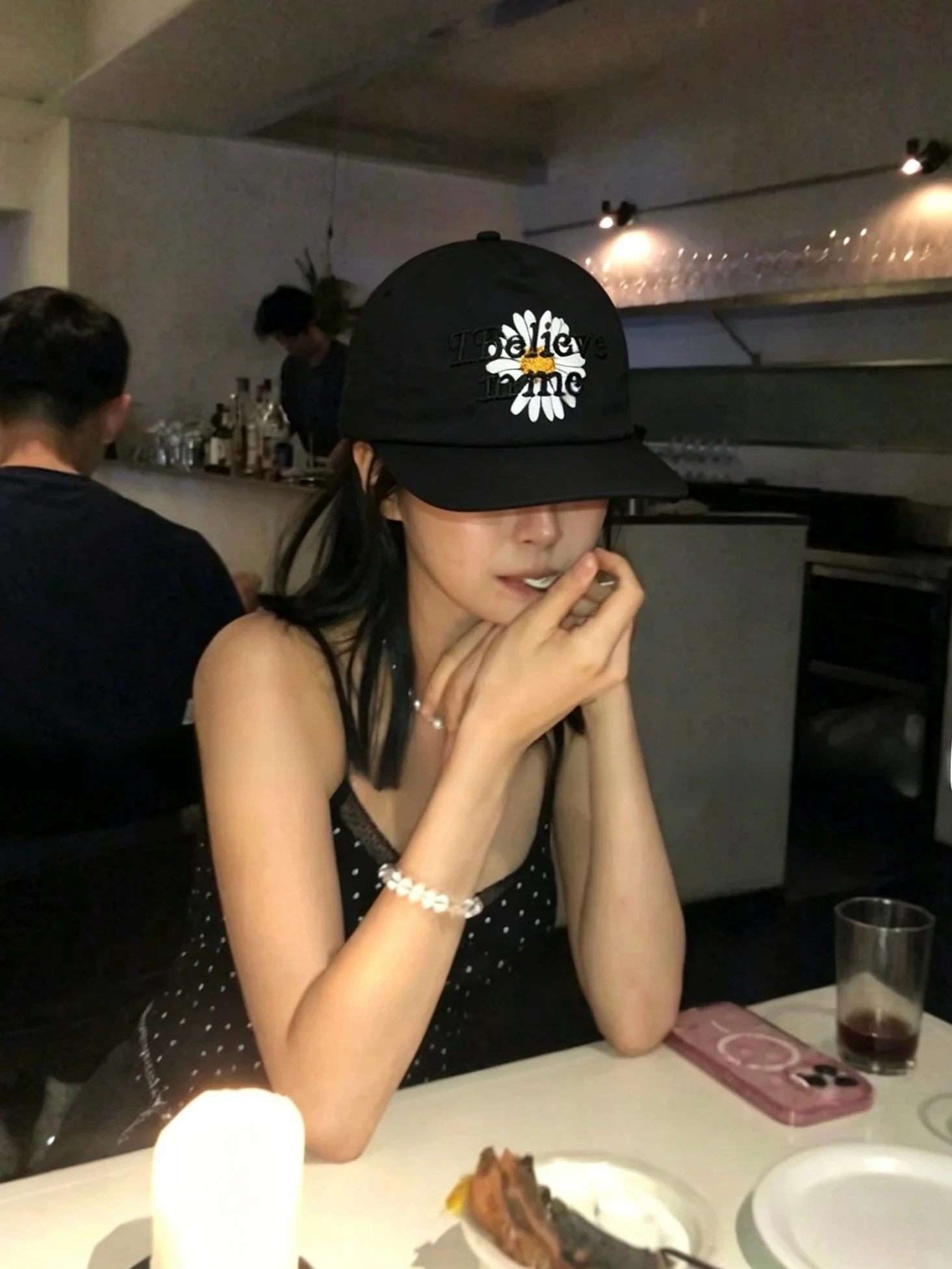 Quick Dry Flat Brim Baseball Cap Unisex Breathable Sun Protection Hat for Summer Daisy Patchwork Design Adjustable Size