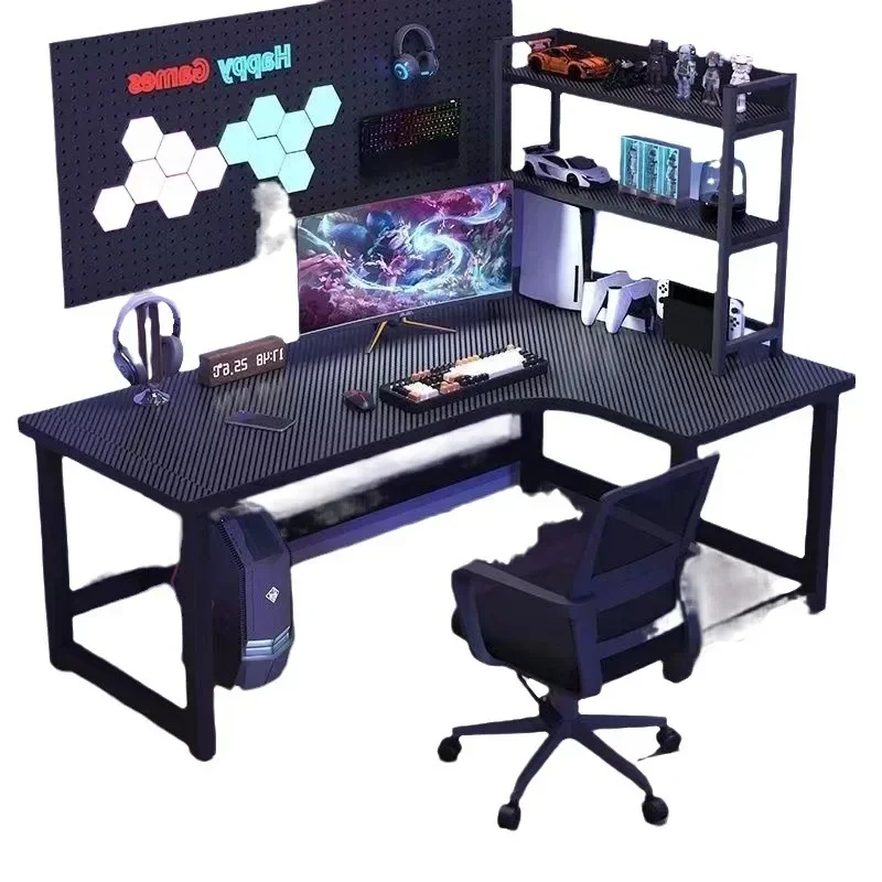 Computer Desk Writing Study Office Gaming Table Simple Compact With Side Bag Headphone Hook Easy Assembly Escritorio Furniture