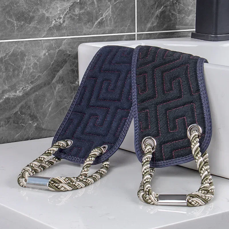 Back Strap Unisex Detox Mud Scrub Extended Back Bathing Towel Back Scrubbing Towel Dual Sided Durable Exfoliating Body Towel