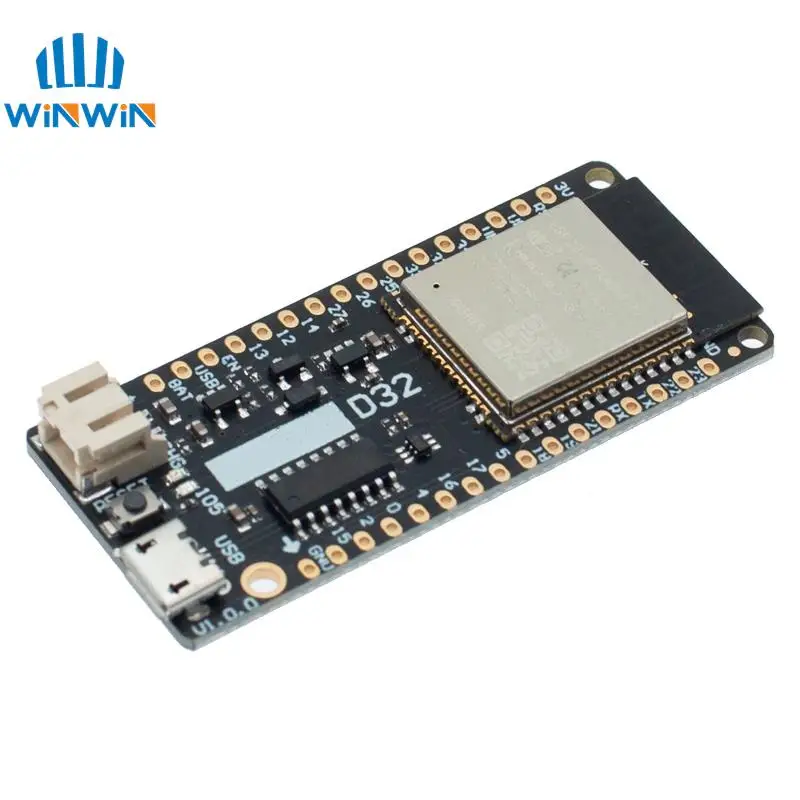 Picture 6: LOLIN D32 V1.0.0 - wifi+bluetooth board based ESP-32 esp32 ESP-WROOM-32 4MB FLASH Arduino MicroPython Compatible