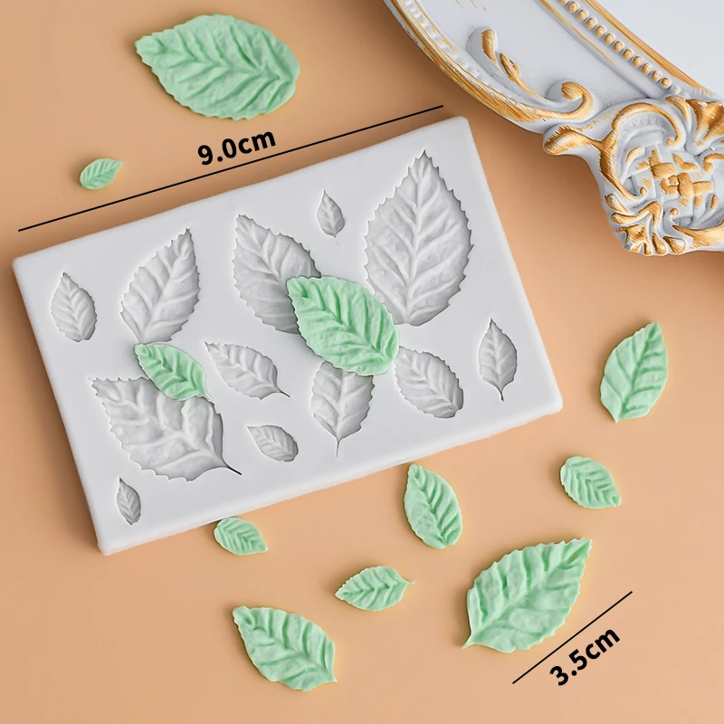 

Rose Maple Leaves Silicone Sugarcraft Mold Fondant Cake Decorating Tools Bakeware