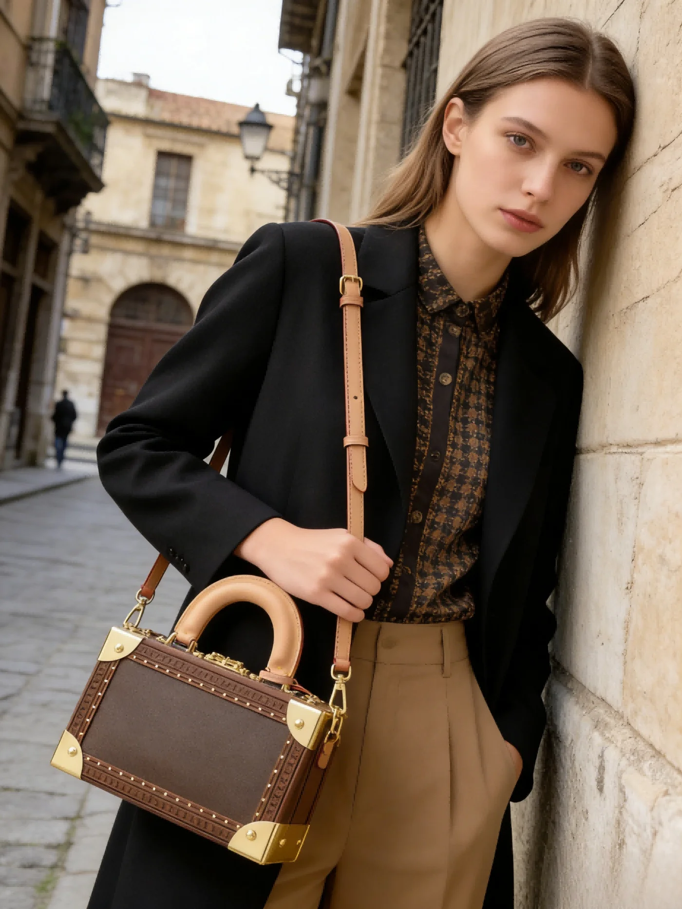 Fashion Women Handbags Genuine Leather Female Portable Evening Bag Purses Small Hard Square Box Bag Storage Makeup Cosmetic Bags