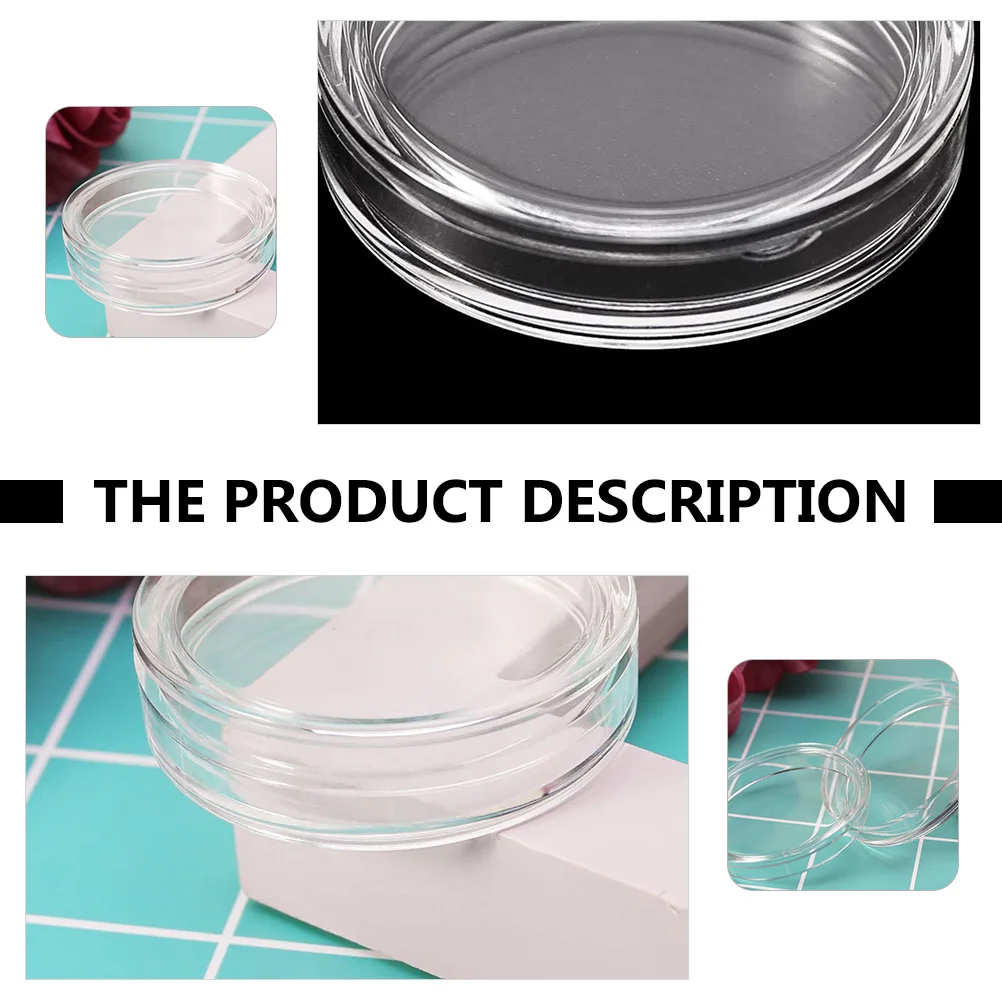 20Pcs Transparent Acrylic Coin Storage Boxes Protective Holders Easy Display Coin Collection Organizer