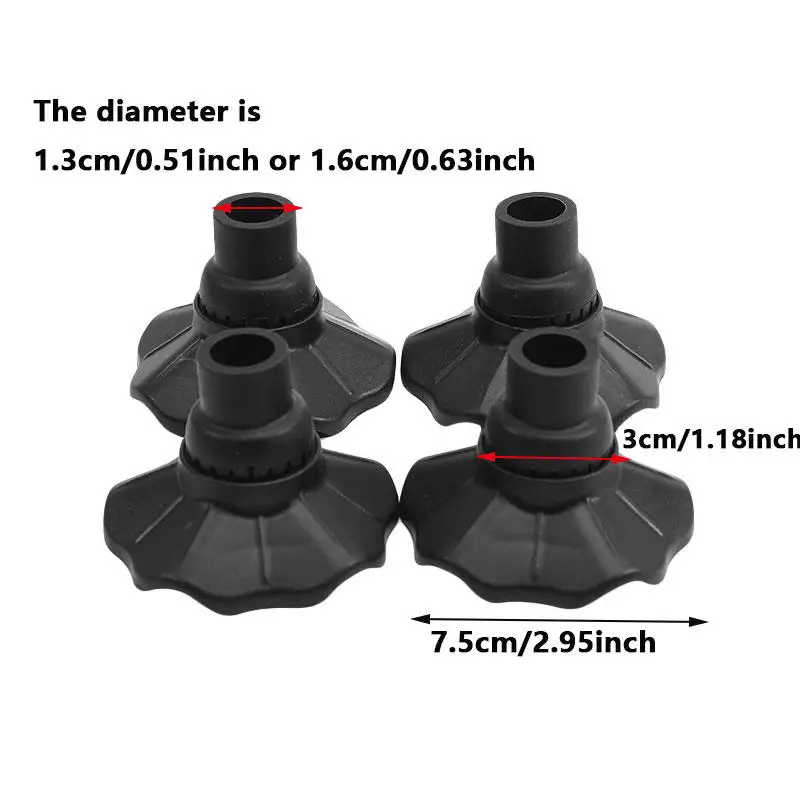 4Pcs 13/16mm Camping Chair Foot Pads,Plastic Folding Table Leg Caps, Anti-Slip Frog Fins Feet Covers Fishing Chair Leg Accessory view 6