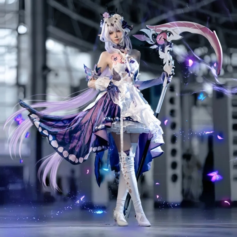 

Ciyei Cosplay Costume Honkai Star Rail Sparkle Omphalos Full Set Anime Game Purple Irregular Dress For Women Adult Outfit