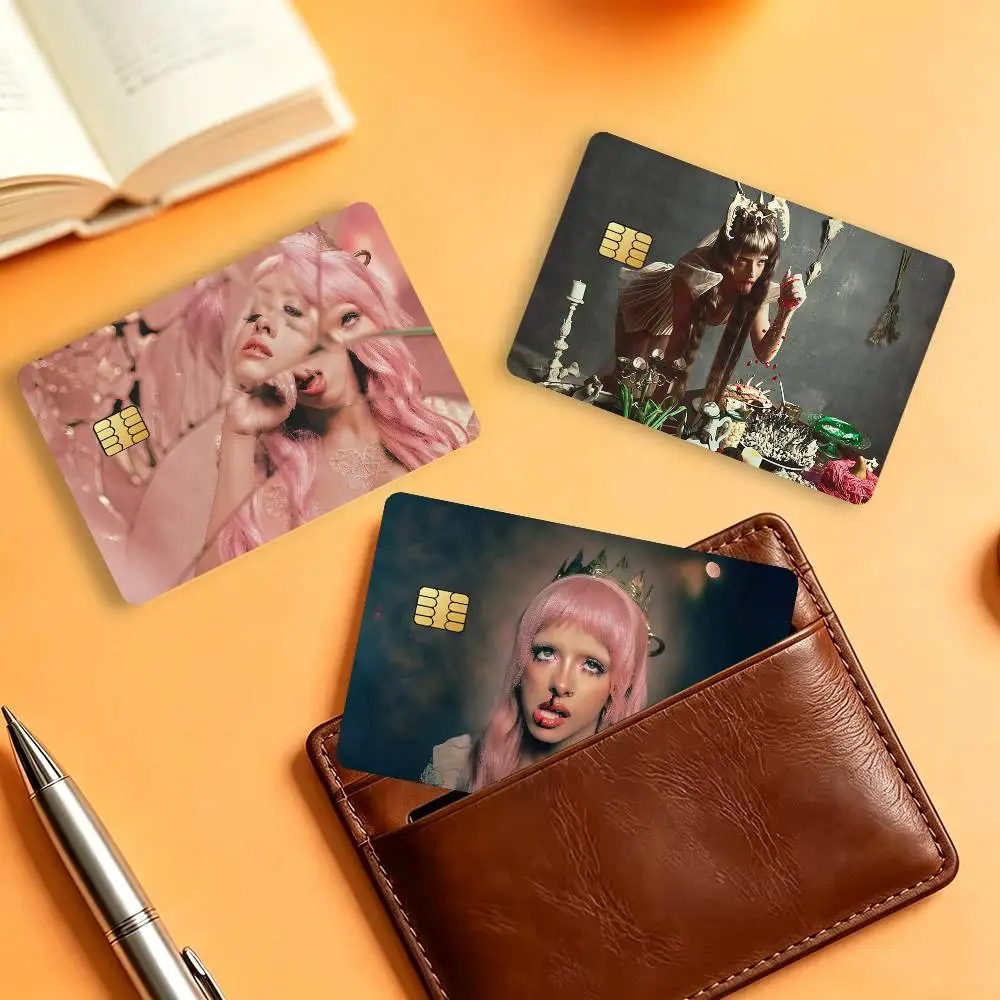 M-Melanie M-Martinez Singer Matte Card Stickers For Credit Cards Debit Cards And Transit Cards 4Pcs