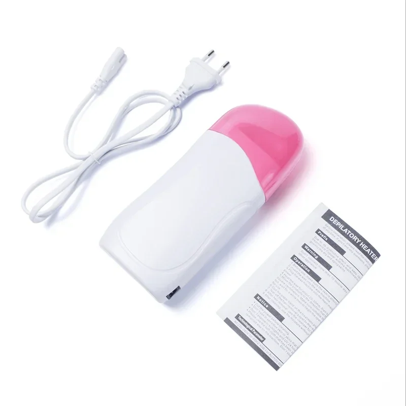 Pink Single Handheld Depilatory Wax Hair Removal Wax-melt Machine Portable Epilator Roll On Depilatory Heater Skin Care Tools