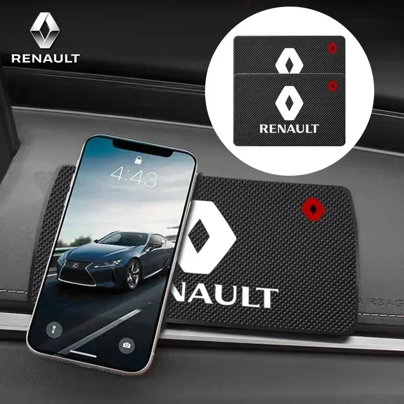 Car Interior Dashboard Non-Slip Mat For Renault ZOE QM6 Austral Kardian Rafale Kangoo Arkana Clio Koleos Megane Accessories