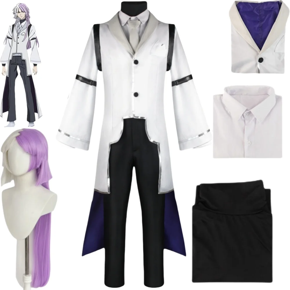 Sigma Cosplay Costume Anime Bungo Stray Dogst Adult Halloween Costumes Handsome Men Necktie Corser Accessories