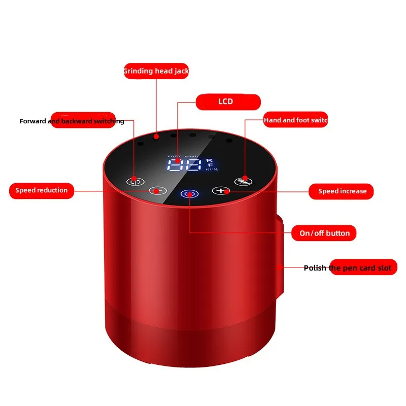 Máquina elétrica de esmaltes, moedor redondo, removedor de desgaste, ferramenta de descascamento, 35000 velocidade, novo