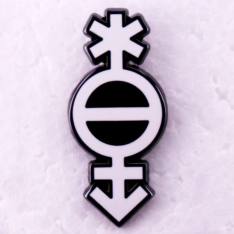 Pangender Symbol Badge Enamel Pin Genders Brooch LGBTQIA+jewelry