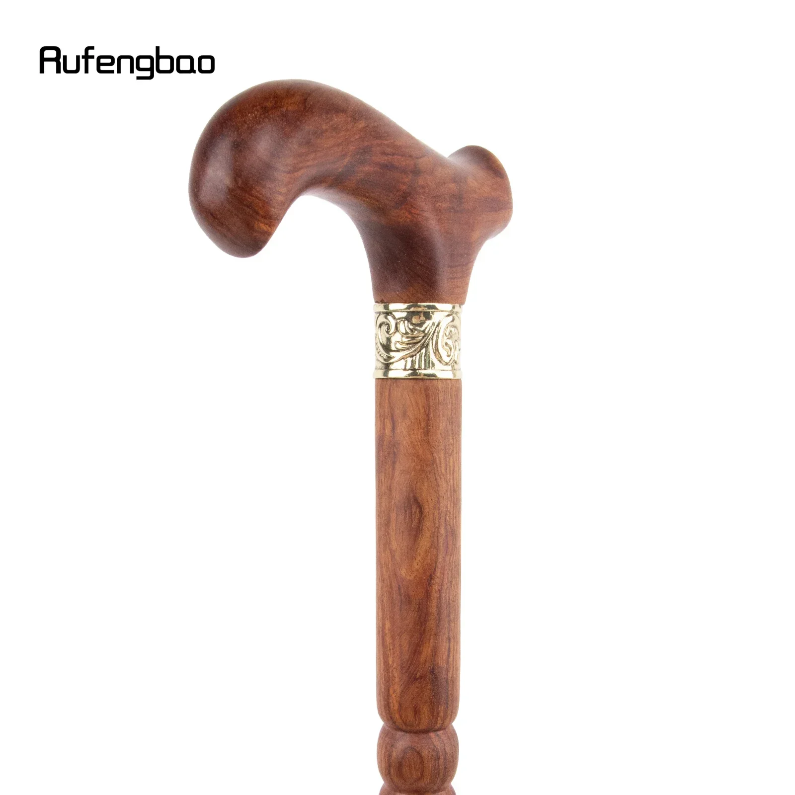 Bastone da passeggio alla moda con giunto singolo in legno giallo Bastone decorativo Cospaly Bastone per mazza di Halloween Crosier 92 cm