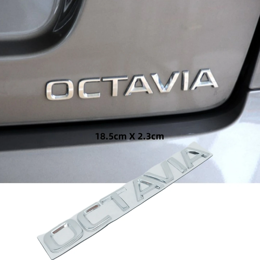 

Car Stickers OCTAVIA Octavia Letters Emblem Logo Rear Trunk Badge Decals Sticker Car Styling Auto Accessories