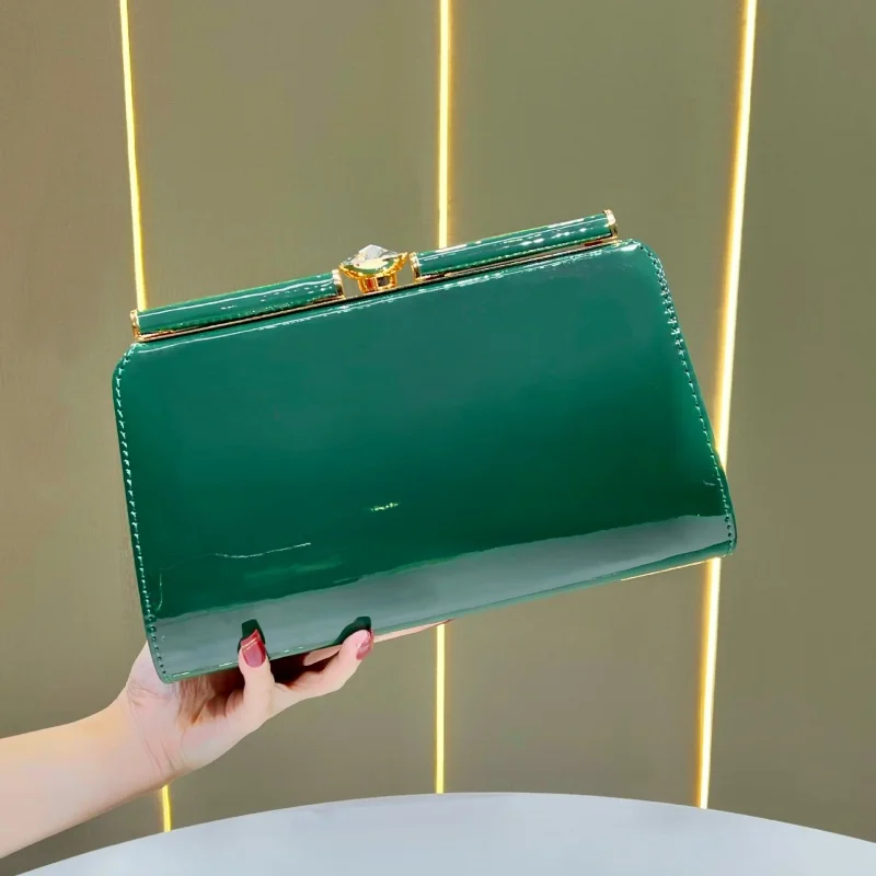 

High-end Luxury Rhinestones Women's Banquet Bag Large Capacity Handbag Simple Versatile Wedding Cocktail Party Prom Purse