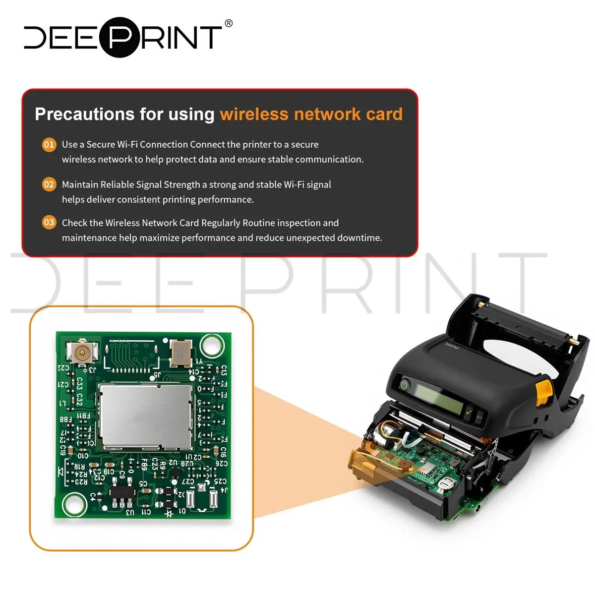 P1074768-03 WiFi Wireless Module Network Card for Zebra ZQ511 ZQ521 Thermal Mobile Printer | 3-Month Warranty