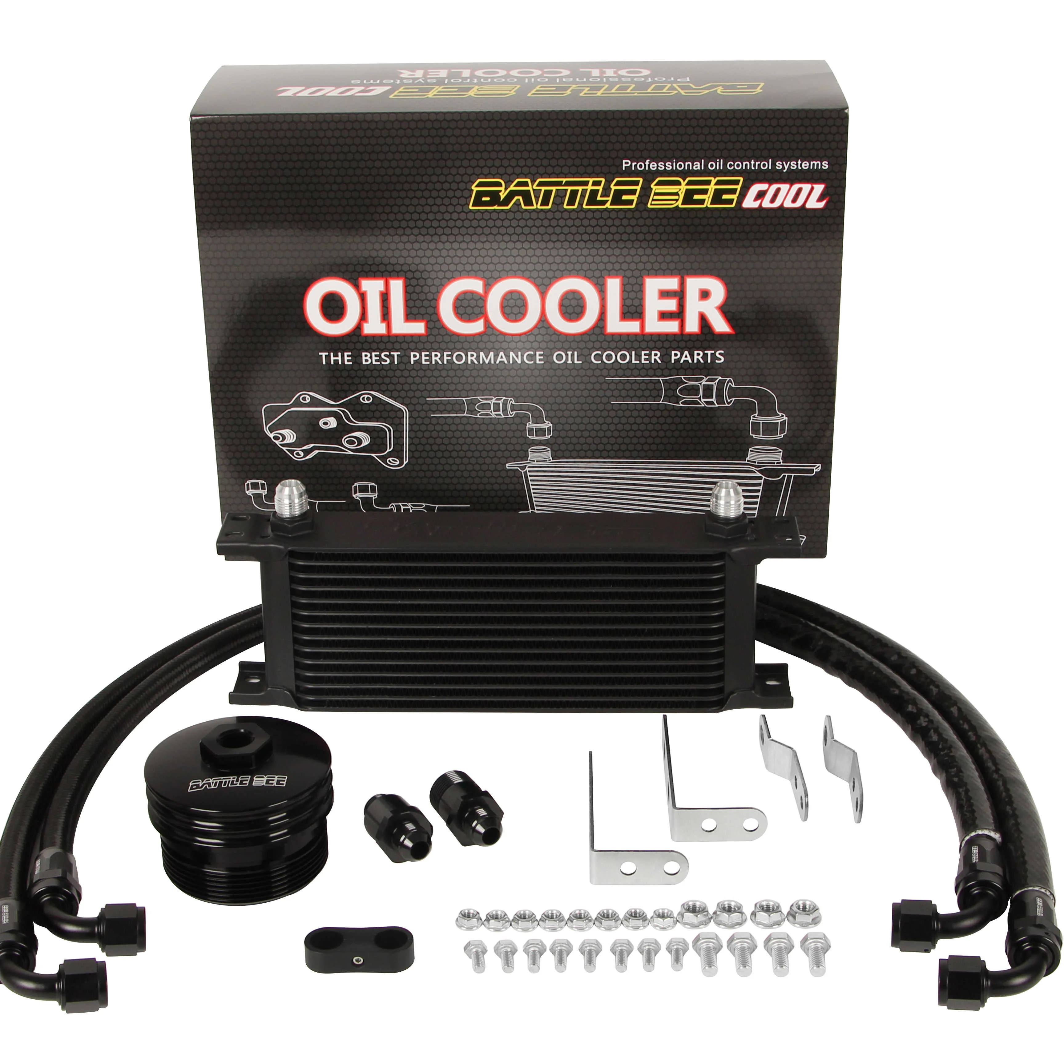 Factory Custom High Quality Car Engine Oil Cooler Kit for Toyota Lexus 2GR 2UR 3GR 5GR Engine Aluminum Alloy Oil Cooling