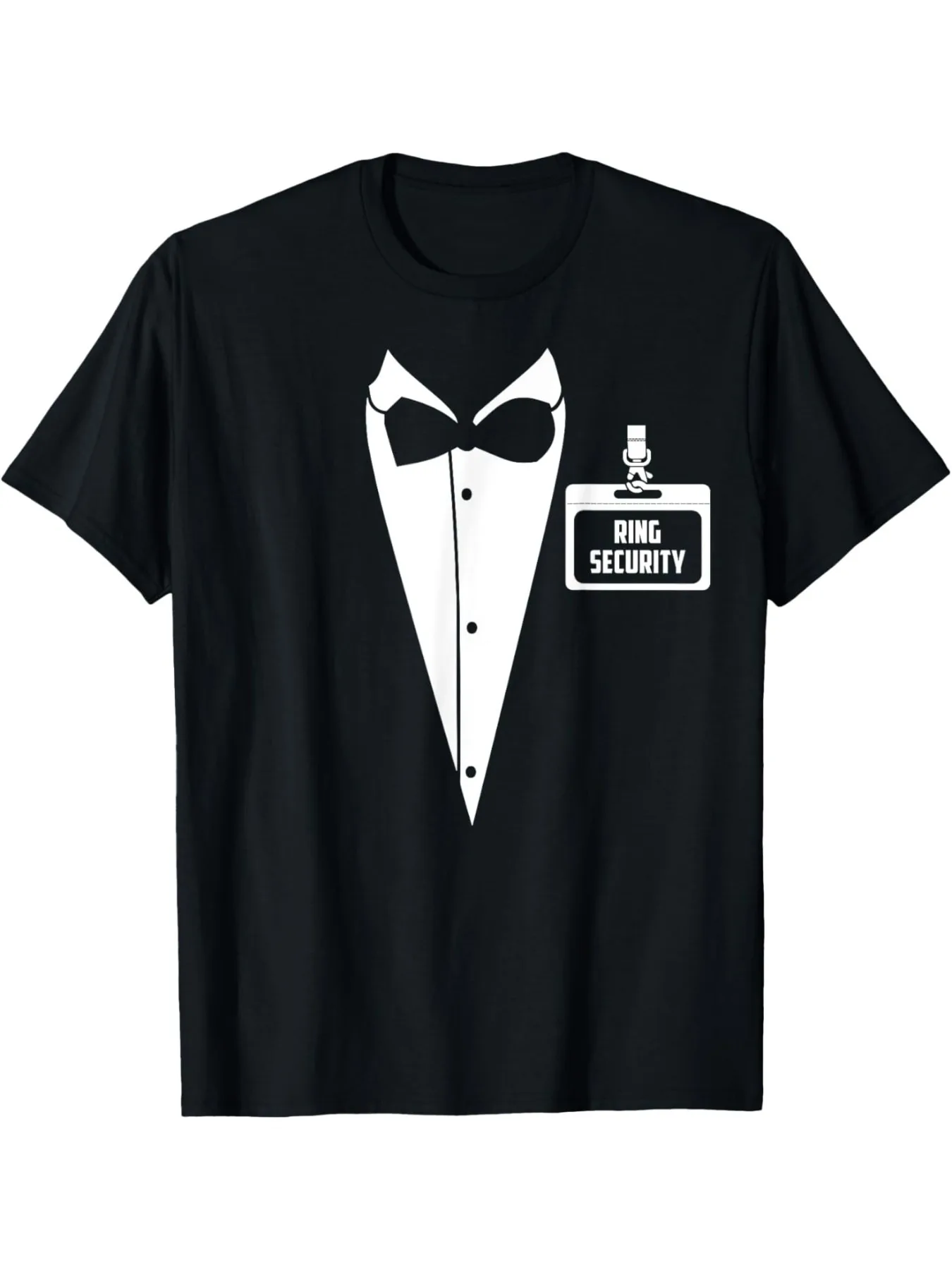 Ring Security Tuxedo T-Shirt - Black Wedding Ring Bearer Tee