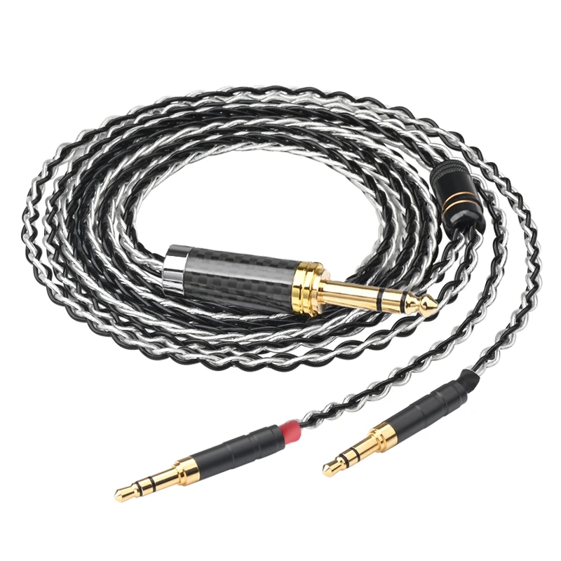 Ataudio hifi kopfhörer kabel 4,4 2. 0 2,5mm xlr symmetrisch zu 2 buchse stereo 6,35 mdr z7 upgrade headset kabel für hifiman he1000se 5