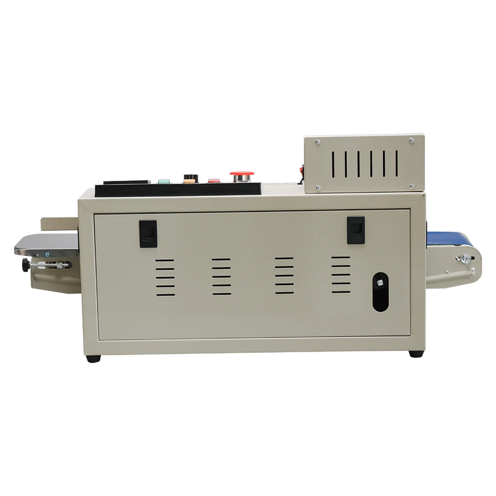 intelligent industrial plastic aluminum foil bag sealing machine continuous with valid period inkjet printing sealing m