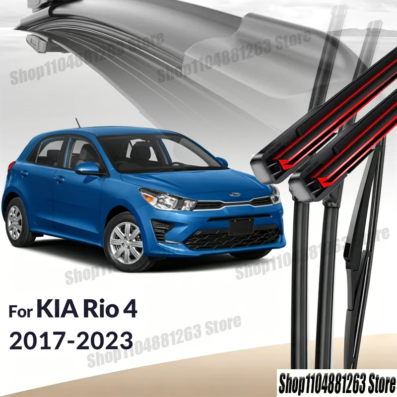 

Front&Rear Wiper Blades For KIA Rio 4 2017-2023 2018 2019 2020 2021 2022 Wiper Windshield Windscreen Window Brushes 24"+16"+11"