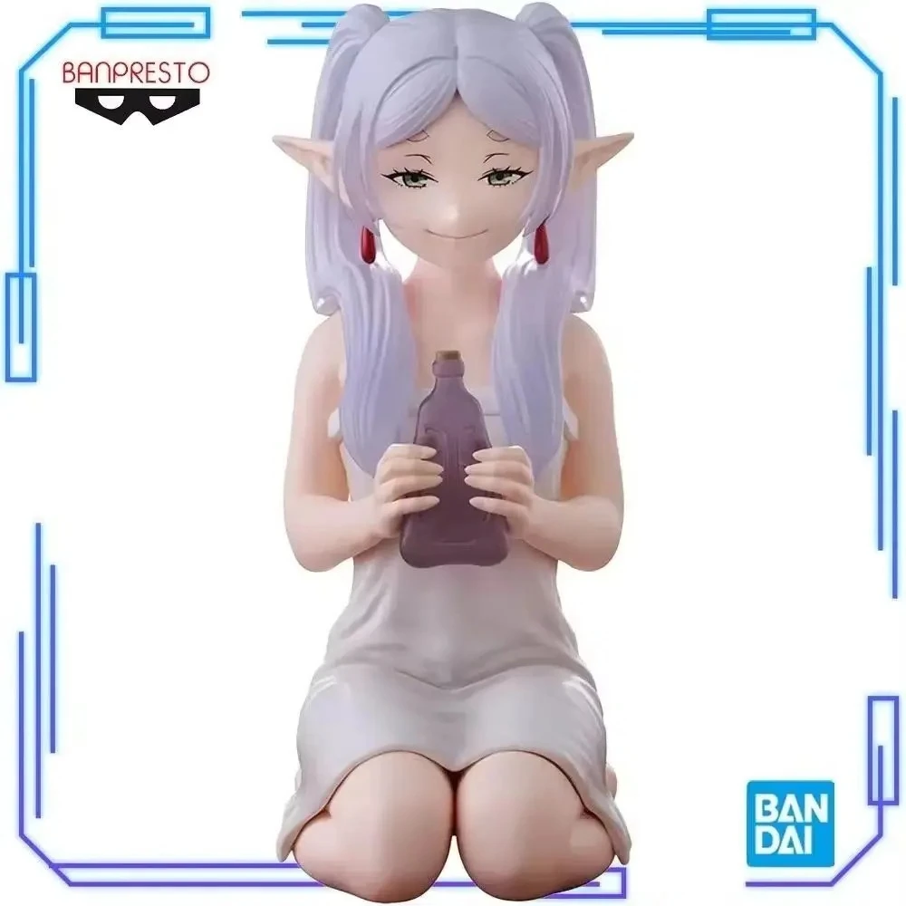 

In Stock Bandai Original Genuine Banpresto Frieren: Beyond Journey's End Relax Time Frieren 13cm Collections Model Toy Figures