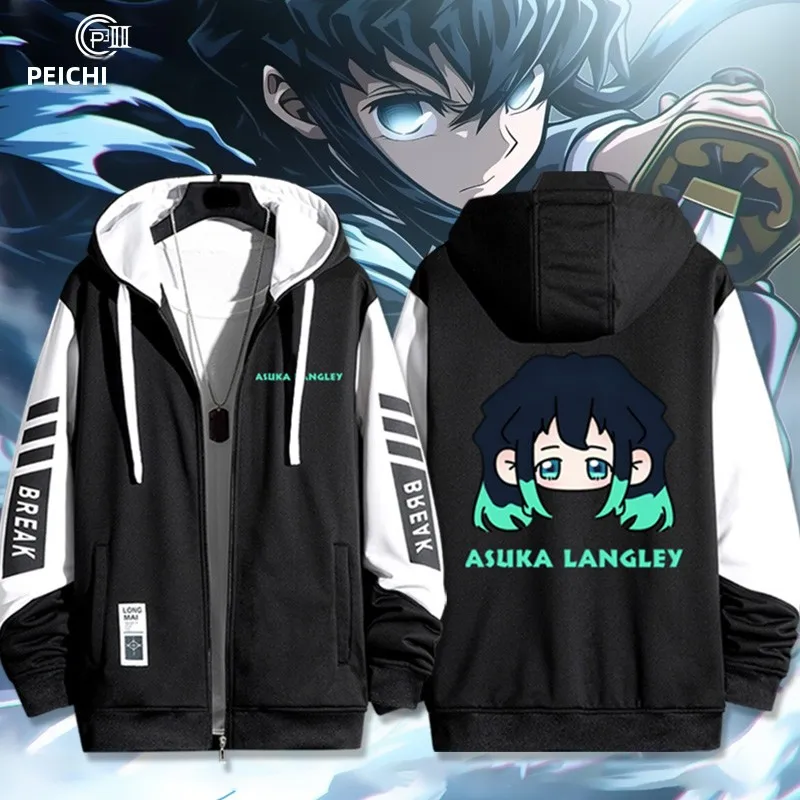 Chaqueta Ghost Slayer para hombre y mujer, cárdigan abierto con capucha, suda con capucha  Ten incha Gorō, rop...