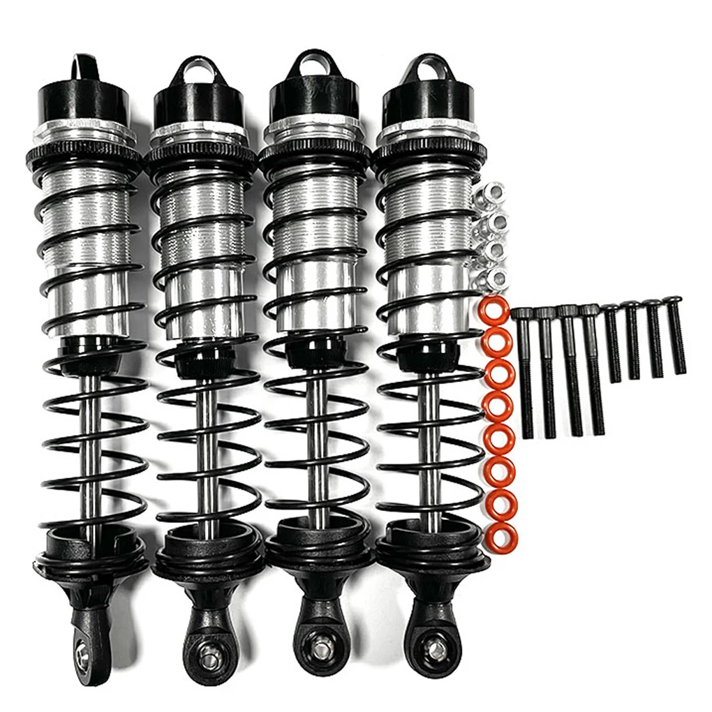 

4pcs 1/10 Front Rear Shock Absorber Aluminum Alloy Wear-resistant Rc Front Rear Shock Absorber For MAXX RC Car Part