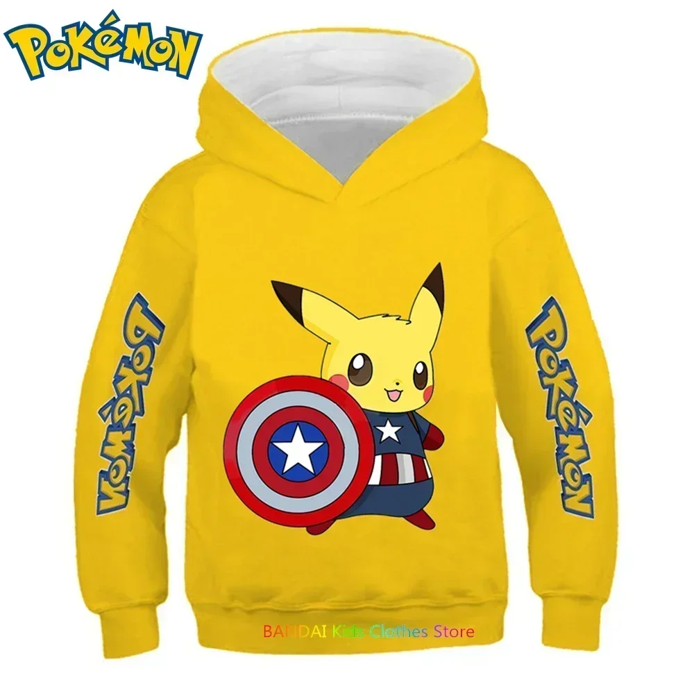 Classic Anime Pattern Stitch Monster Fashion 3d Hoodie Cartoon Long Sleeve Boys and Girls Hoodie Top Long Sleeve Top