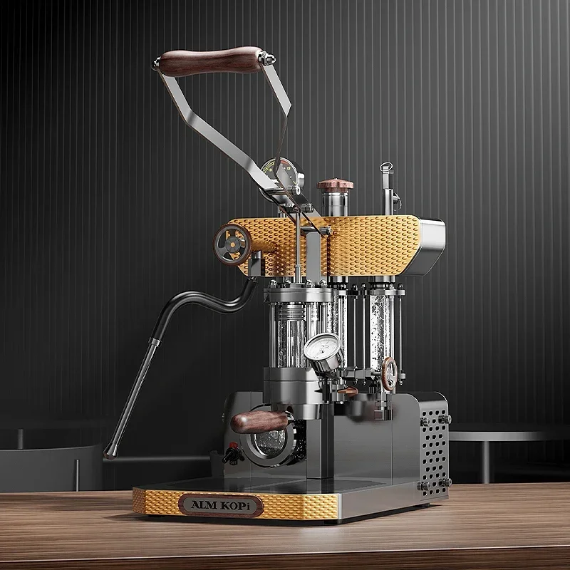 ماكينة صنع القهوة بالضغط اليدوي، ماكينة صنع القهوة التجارية المنزلية، قضيب ربط، إسبرسو، ضغط يدوي، استخلاص متغير #6