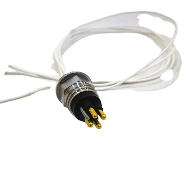 Conector subaquático elétrico impermeável do anteparo, macho 4 Pin, MC-BH-4M