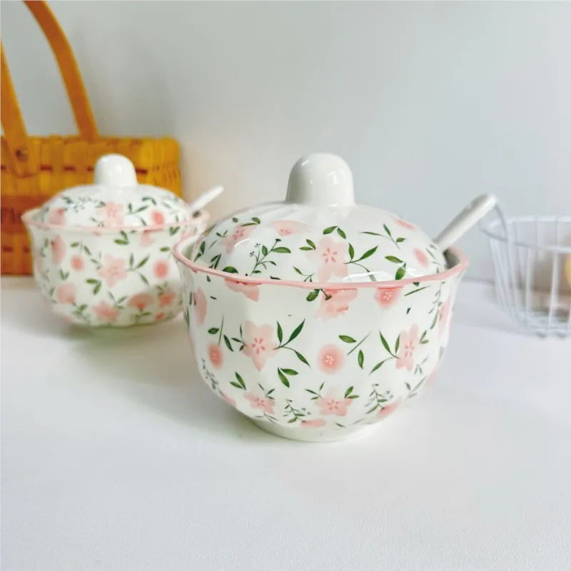 Japanese Style Ceramic Seasoning Jar Oil Tank Salt Tank Seasoning Jar Chili Oil Splash Jar Household Oil Tank Sugar Jar ZJ150