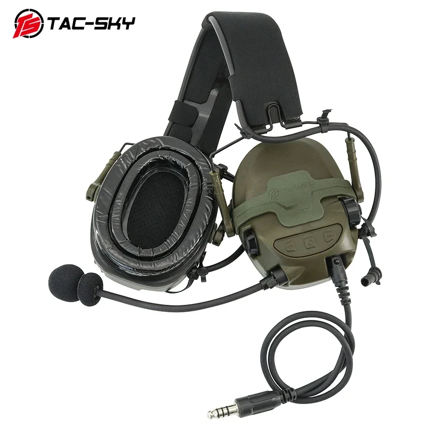 TAC-SKY Tactical Communication Sound Pickup e riduzione del rumore TAC700 cuffie da tiro cuffie Walkie-talkie con U94 V2 Ptt