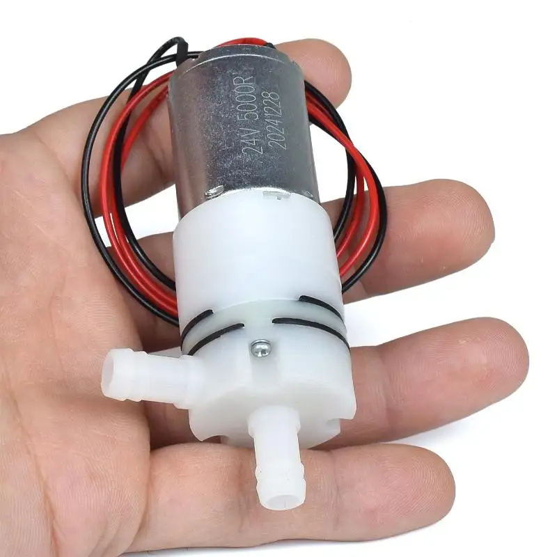 Mini 370 Motor Water Pump Large Flow DC 12V-24V Low Noise for DIY Aquarium Water Dispenser Small Fountain Projects