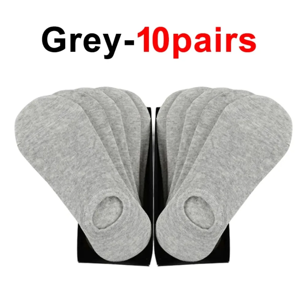 

10 Pairs Invisible No Show Socks Low Cut Non-Slip Breathable for Men Women Perfect Loafers Sneakers Boat Shoes Everyday