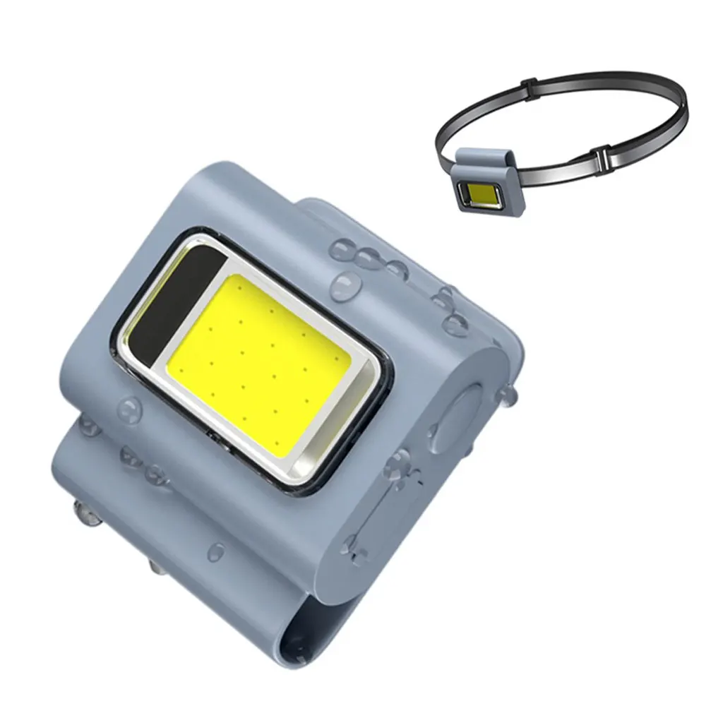 Multi-function LED Headlamp Running Chest Clip Lamp USB Rechargeable Collar Light Night Shoulder Safety Warning Light