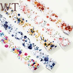 Brand New Canada Original Wide Washi Tape 6cm * 5M Lovely Flower PET/Paper Scrapbooking Adesivos Diário Photocard DIY Fita Adesiva