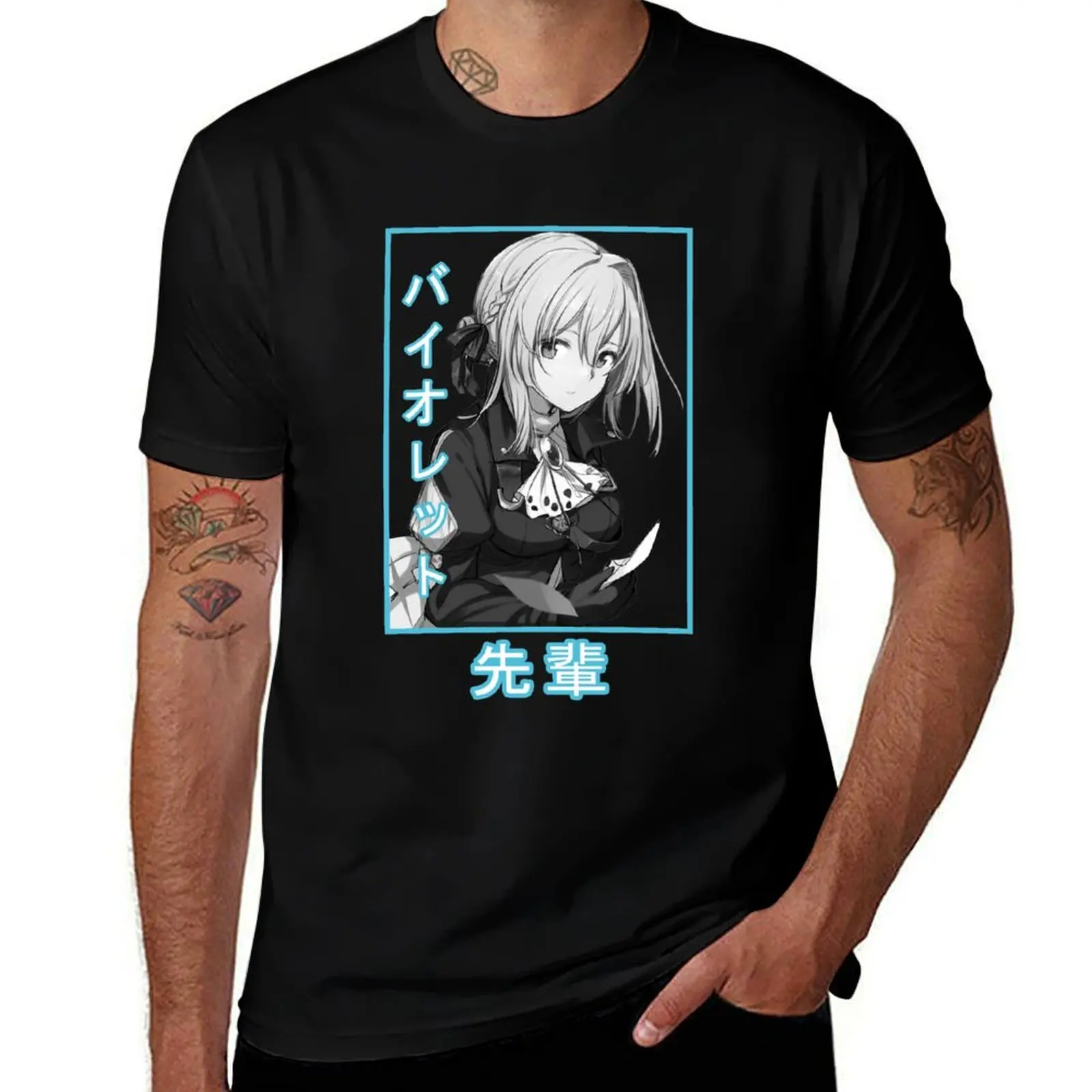 

Violet Evergarden T-Shirt man t shirts graphic t shirt men 100% cotton luxury brand t shirts for man cotton soft T-shirt