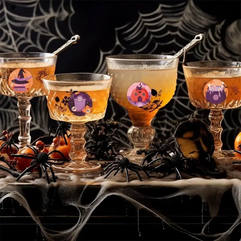 500 PCS Récompense Autocollant Halloween Sticker Gift Gift Sticker Pumpkins Sticker pour les adolescents