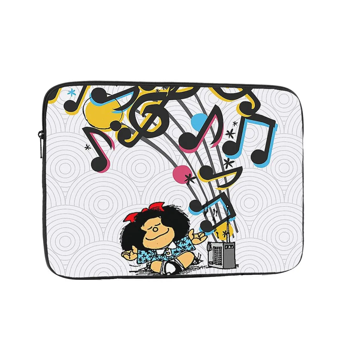 

Mafalda Music Винтажная сумка-чехол для ноутбука 10, 12, 13, 15, 17 дюймов, чехол для ноутбука Amine, противоударный чехол для компьютера, сумка