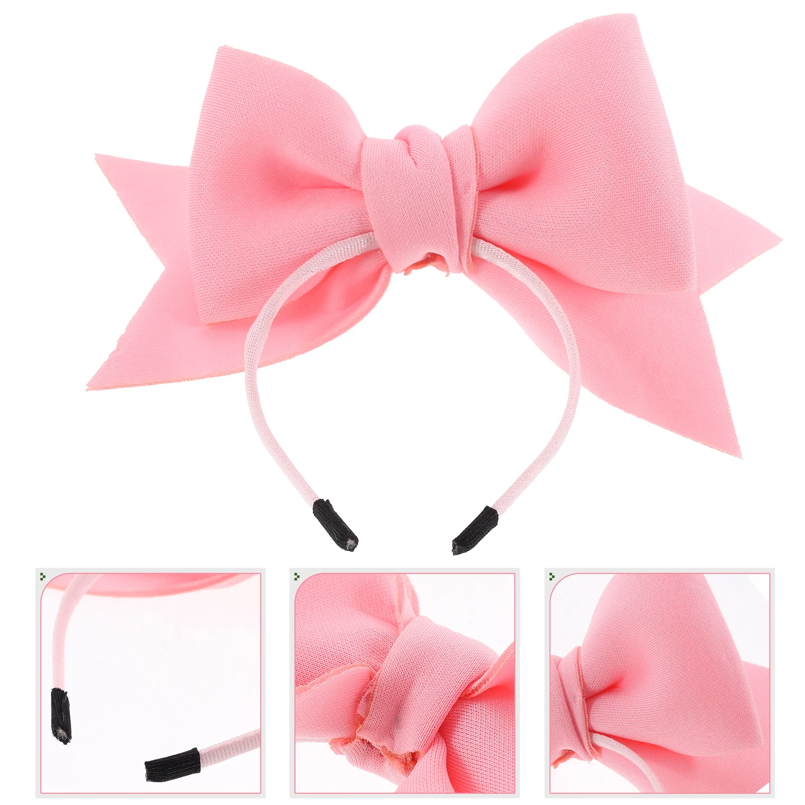 

Headband Pet Hair Decorations Pink with Bow Festival Birthday Party Supplies Cosplay Accessory