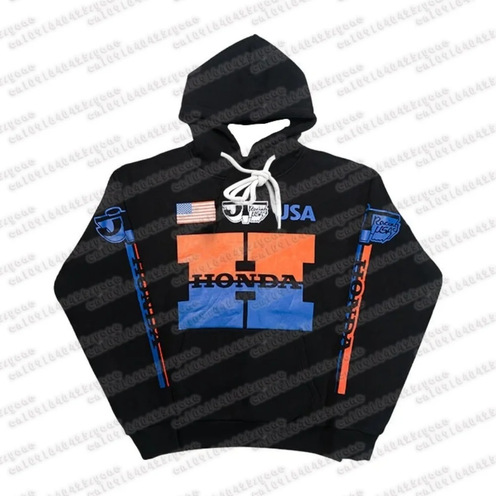 

2025 Honda Hoodie 3D Printed Men's Motorcycle Fashionable Racing Men's Pullovers Outdoor Sports Honda Comfort Streetwear Hoodies