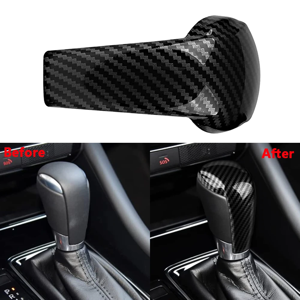 

Car Interior Gear Head Lever Shift Knob Cover Gear Shift Handle Trim Cover for Mazda 2 3 6 CX-3 CX-5 CX-9 Car Trim Accessories